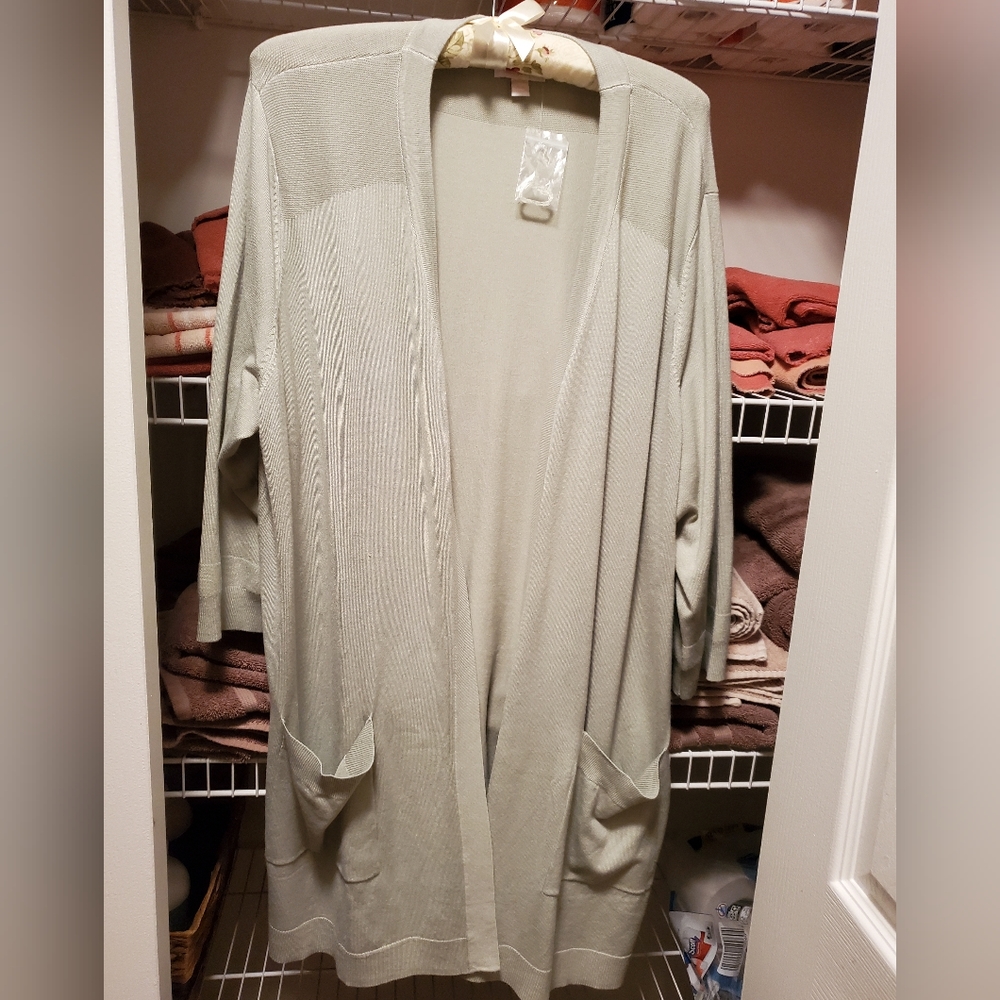 Kim Gravel Light Sage Cardigan